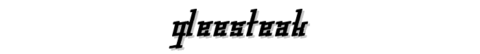 gleesteak font