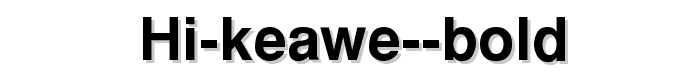 HI%20Keawe%20Bold font