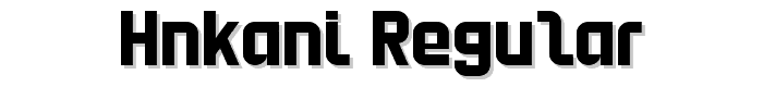 HNkani-Regular font