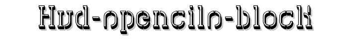 HVD Spencils Block font