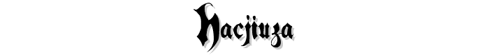 Hacjiuza font