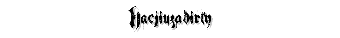 HacjiuzaDirty font