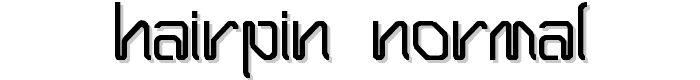 Hairpin-Normal font