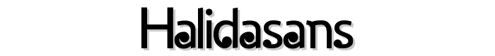 HalidaSans font