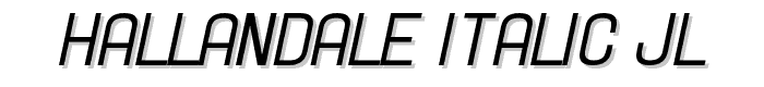 Hallandale%20Italic%20JL font