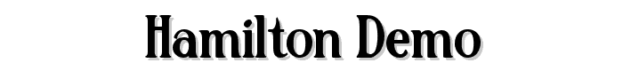 Hamilton%20Demo font