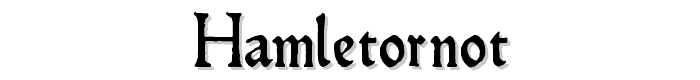 HamletOrNot font