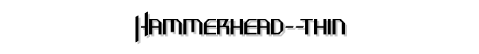 Hammerhead%20Thin font