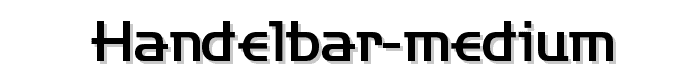 Handelbar-Medium font