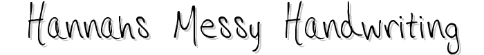 Hannahs%20Messy%20Handwriting font