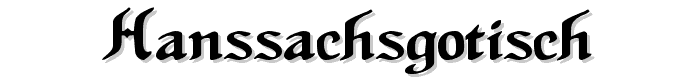 HansSachsGotisch font