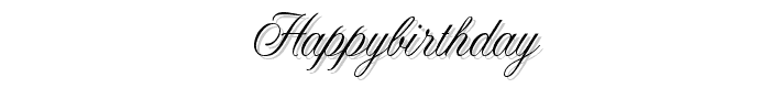 HappyBirthday font