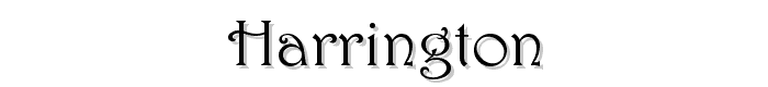 Harrington font