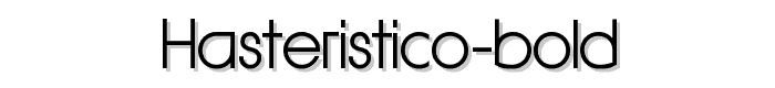 Hasteristico%20Bold font