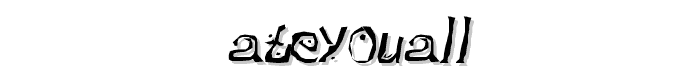 HateYouAll font