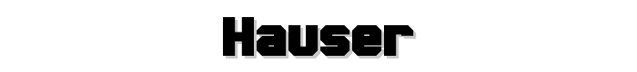 Hauser font