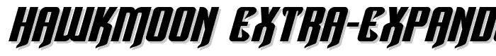 Hawkmoon%20Extra-expanded%20Italic font