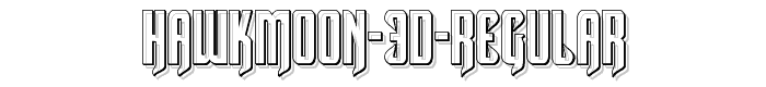 Hawkmoon 3D Regular font