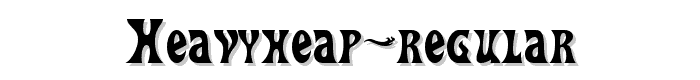 HeavyHeap-Regular font