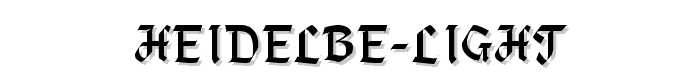 Heidelbe-Light font