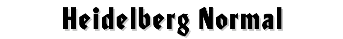 Heidelberg-Normal font