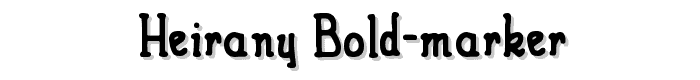 Heirany%20Bold-Marker font