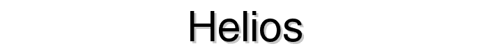 Helios font