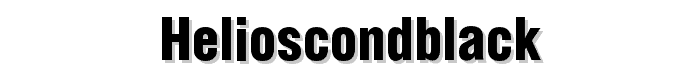 HeliosCondBlack font