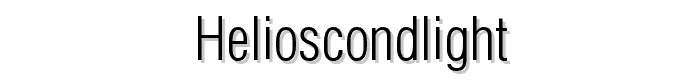 HeliosCondLight font