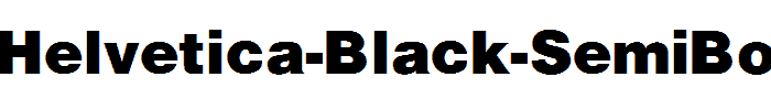 Helvetica-Black-SemiBold font