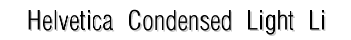 Helvetica-Condensed-Light-Li police