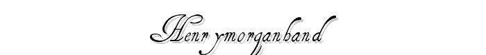 HenryMorganHand font