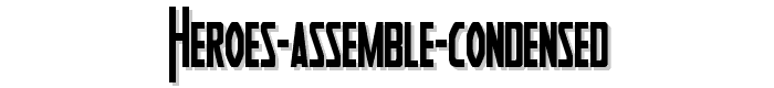 Heroes Assemble Condensed font