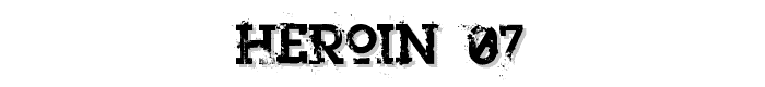 Heroin%2007 font