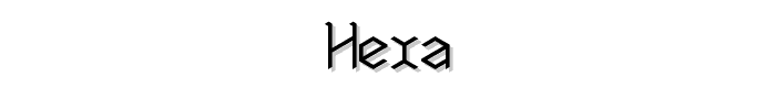 Hexa font