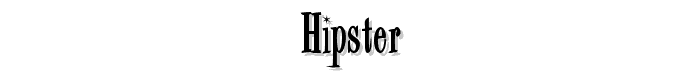 Hipster font