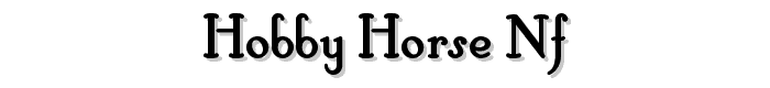 Hobby%20Horse%20NF font