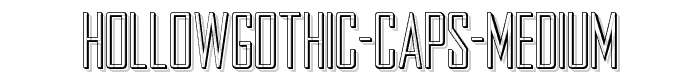 HollowGothic Caps Medium font