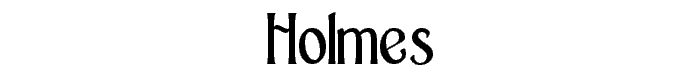 Holmes font