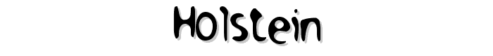 Holstein font