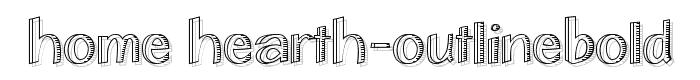 Home_Hearth-OutlineBold font