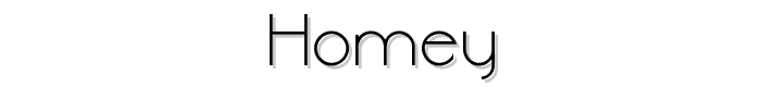 Homey font