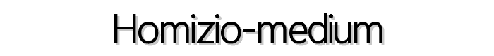 Homizio Medium font