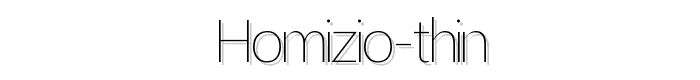 Homizio Thin font