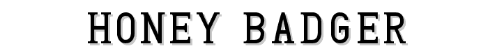 Honey Badger font