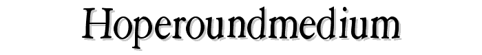 HopeRoundMedium font