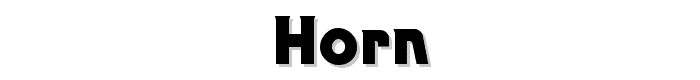 Horn font