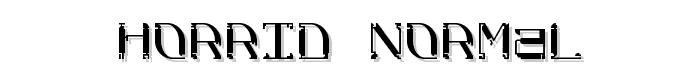 Horrid%20Normal font