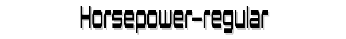 Horsepower Regular font
