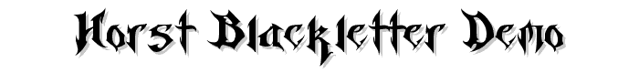 Horst%20Blackletter%20Demo font